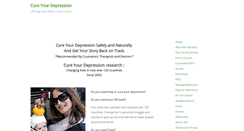 Desktop Screenshot of cure-your-depression.com